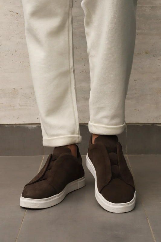 Suede Slip-On Sneakers