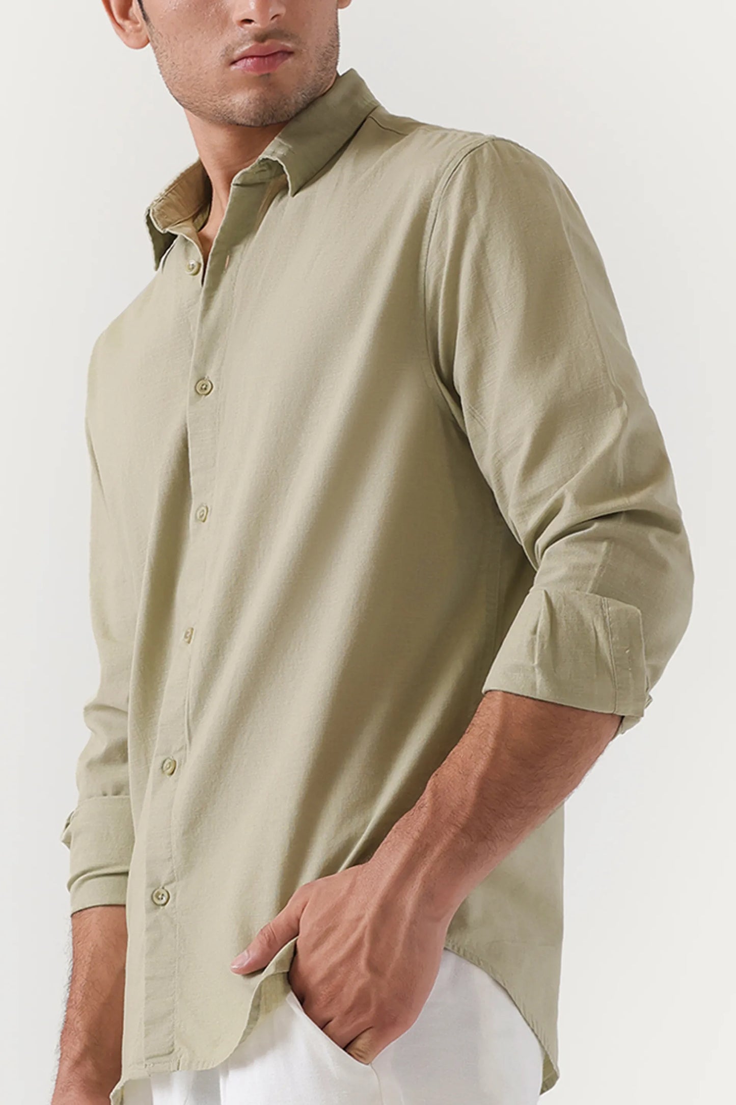 Tailored Fit Linen Shirt