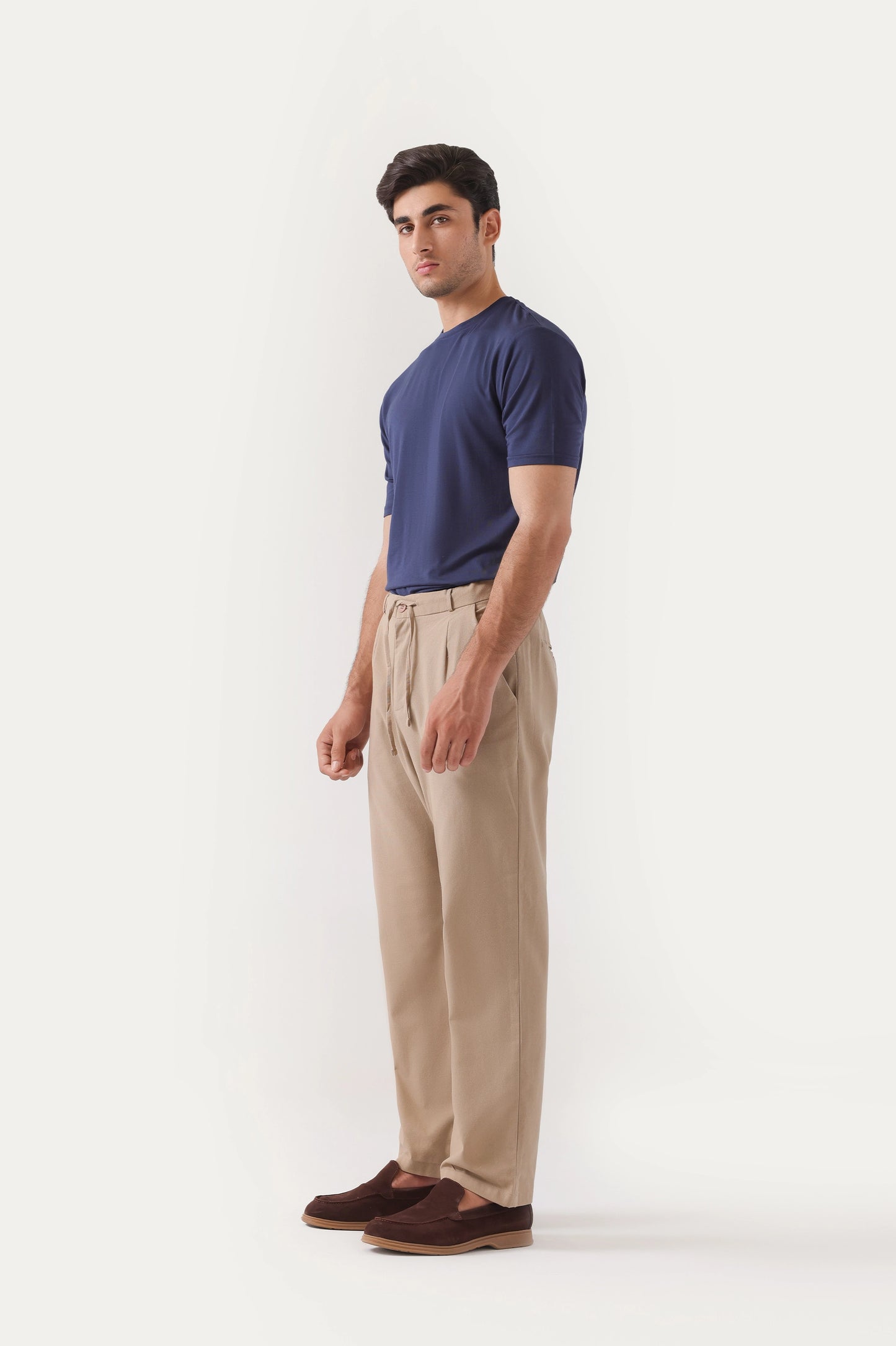 Relaxed Fit Linen Trousers