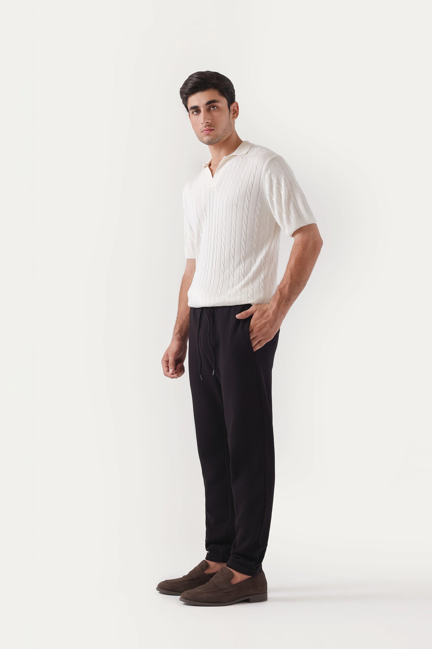 Pique Knit Trousers