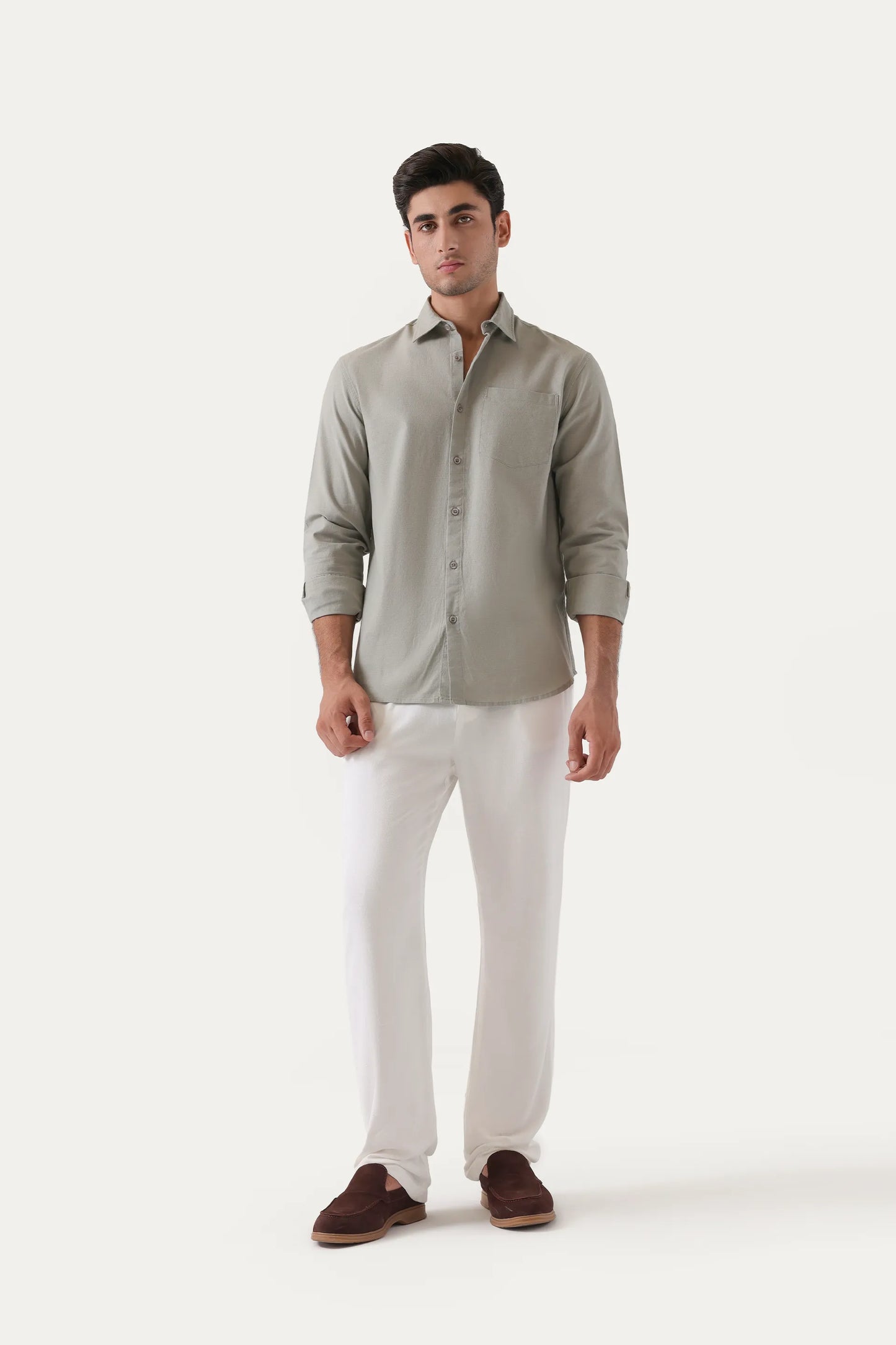 Tailored Fit Linen Shirt