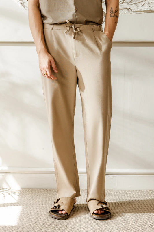 Relaxed Fit Linen Trousers