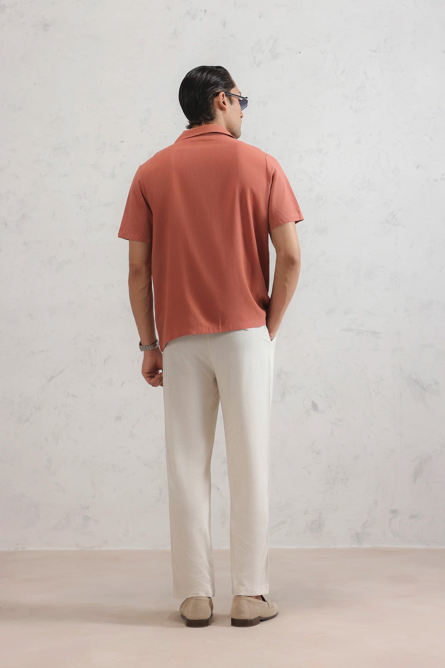 Resort Collar Linen Shirt