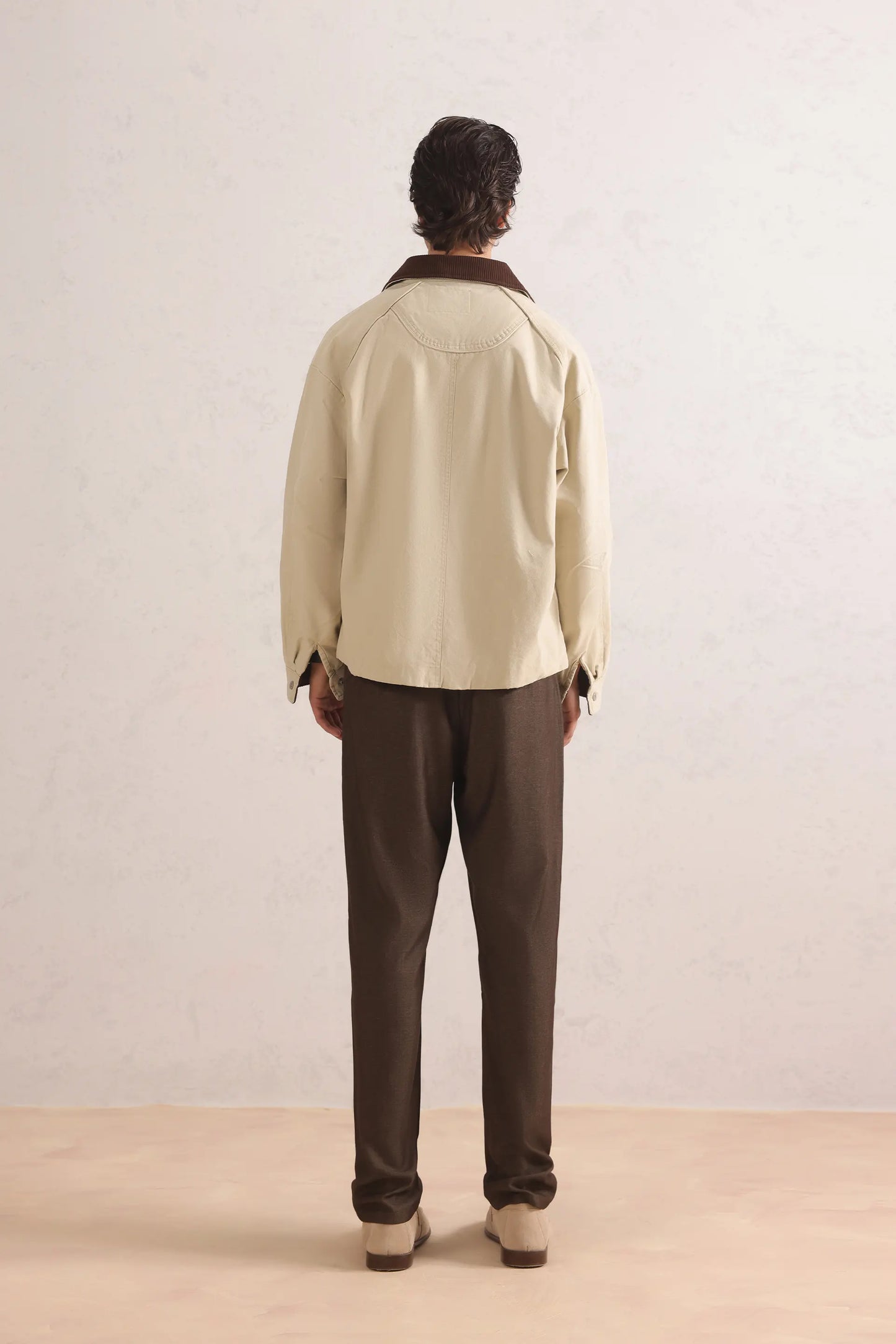 Mélange Straight Trousers