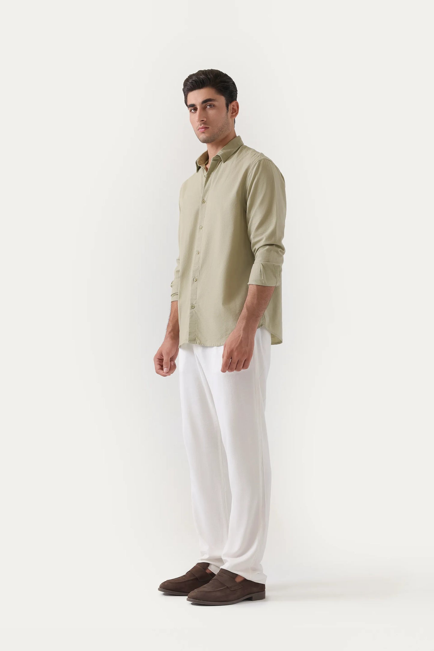 Tailored Fit Linen Shirt