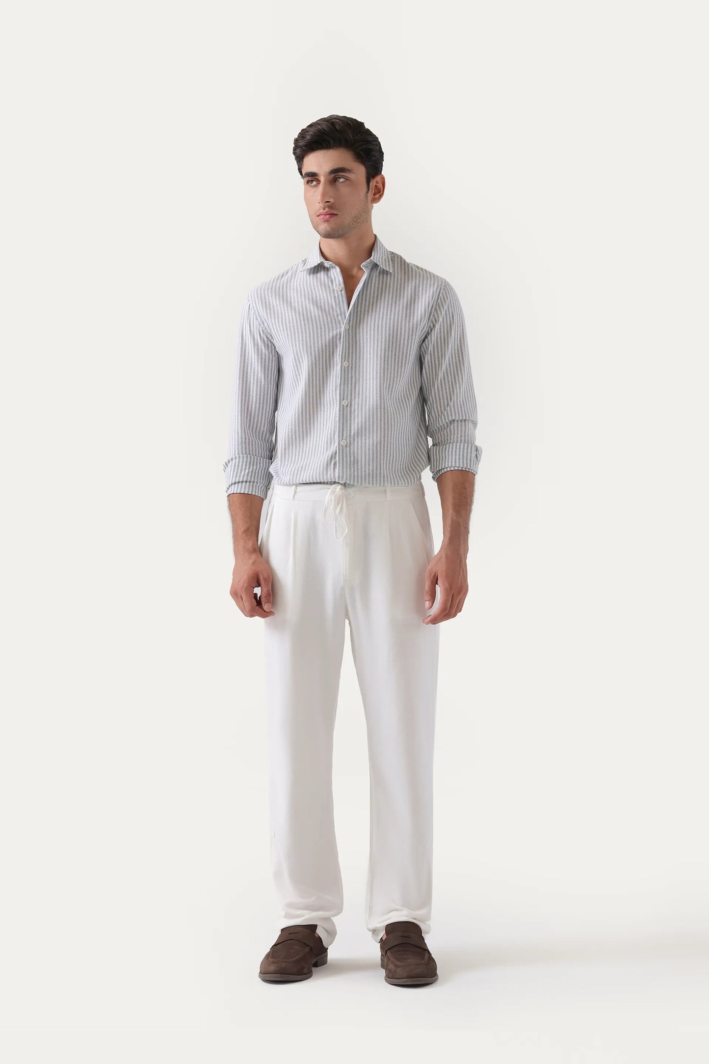 Relaxed Fit Linen Trousers