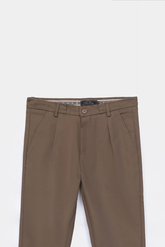 Pleated Straight Fit Trousers