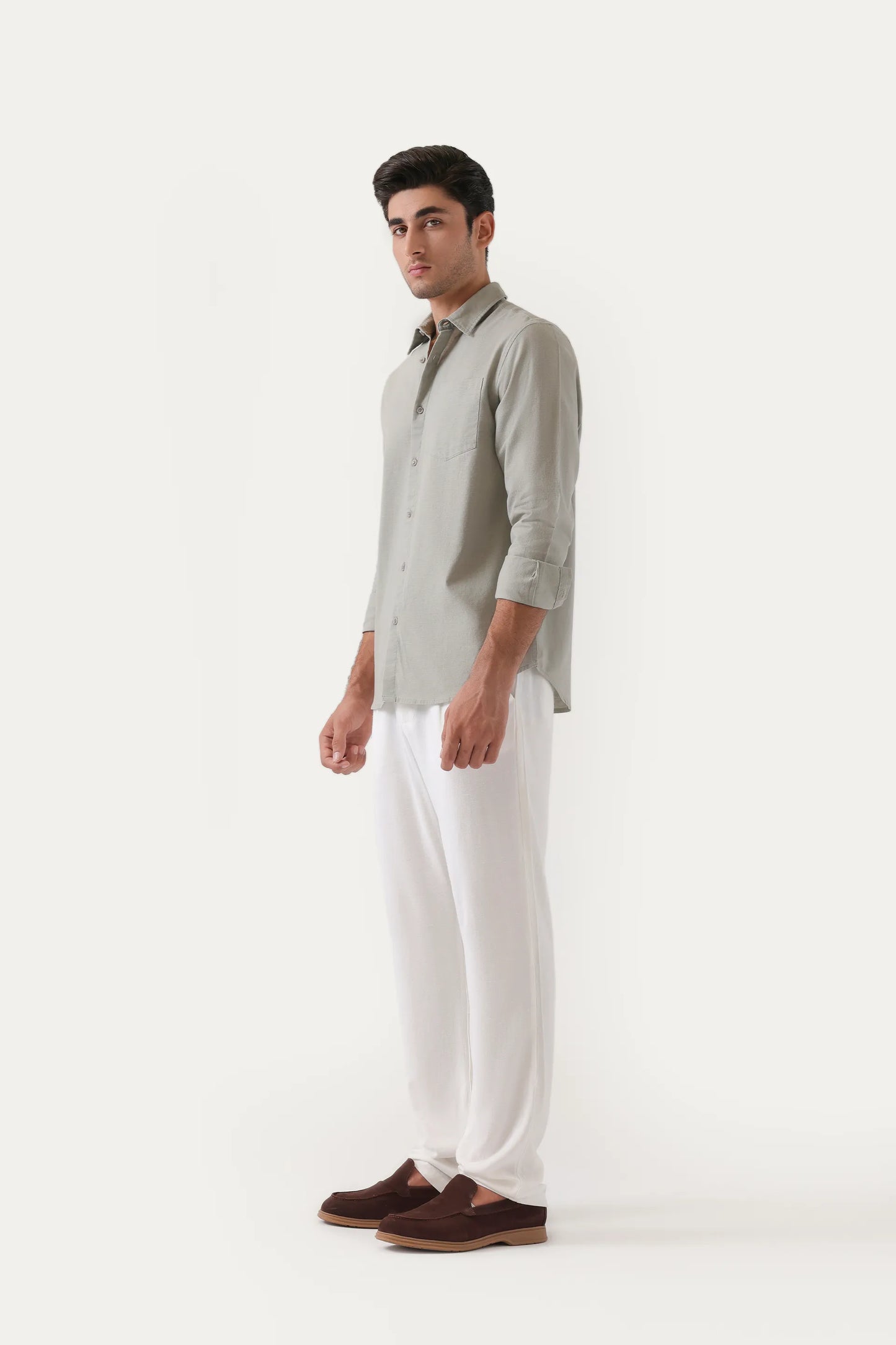 Tailored Fit Linen Shirt
