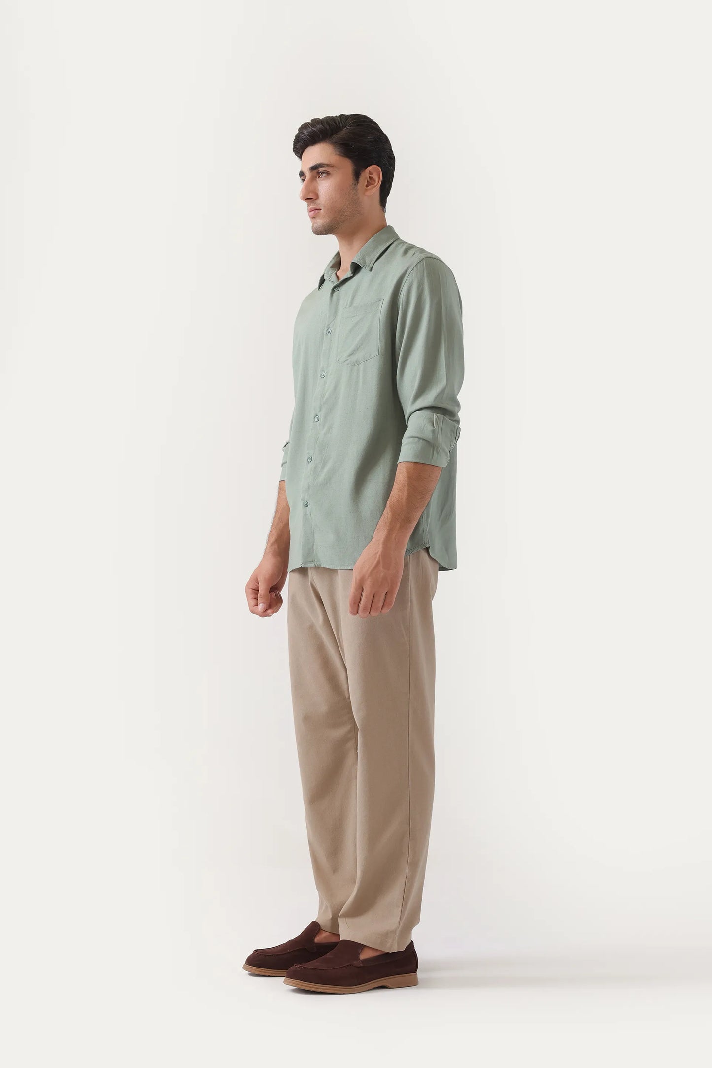 Tailored Fit Linen Shirt