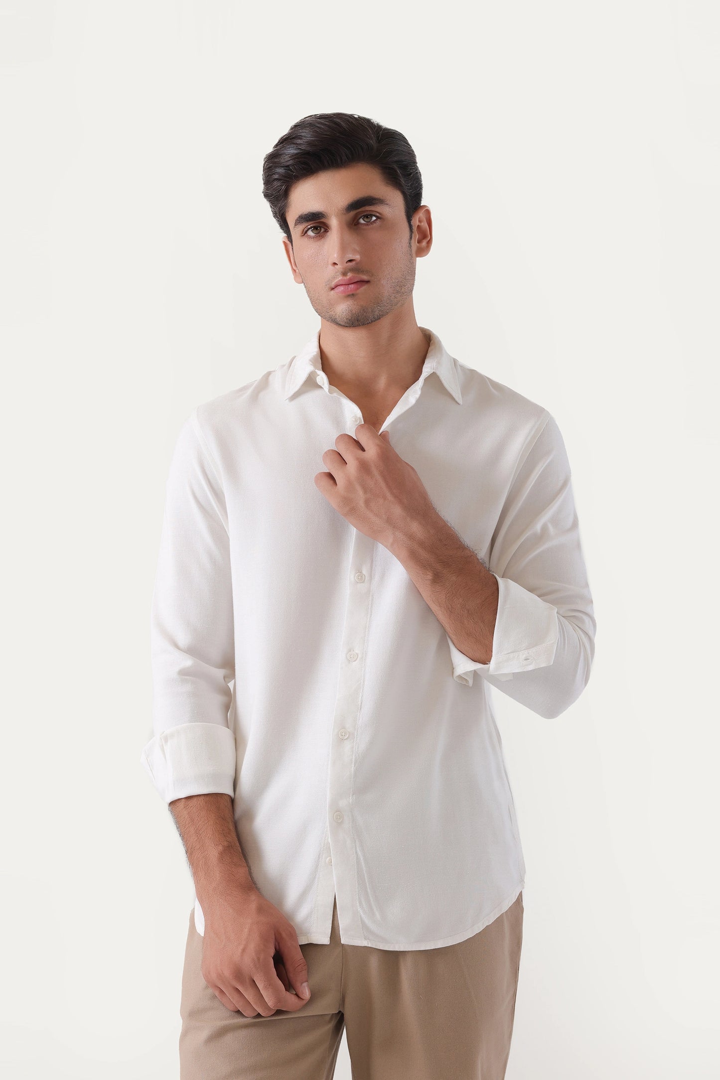 Tailored Fit Linen Shirt