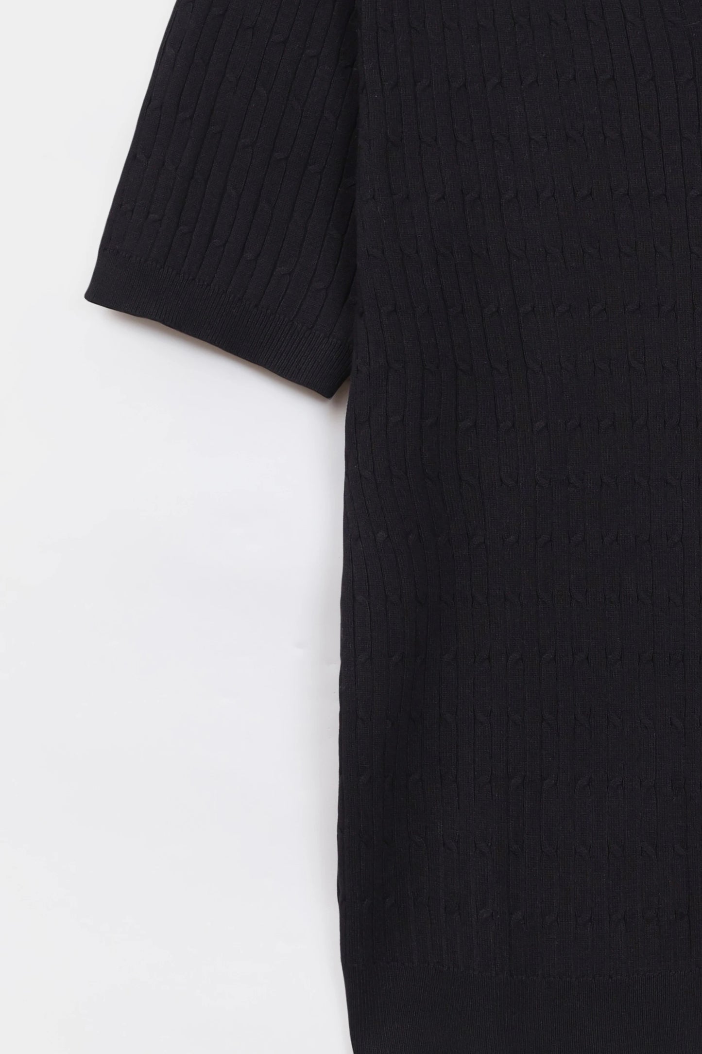Cable Knit Polo