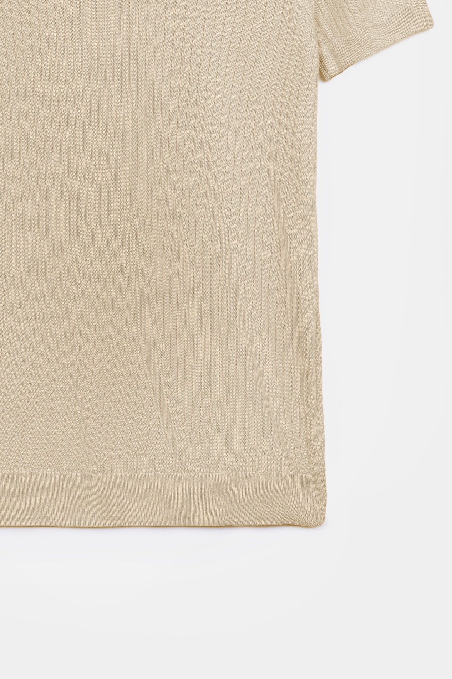 Rib Knit Polo