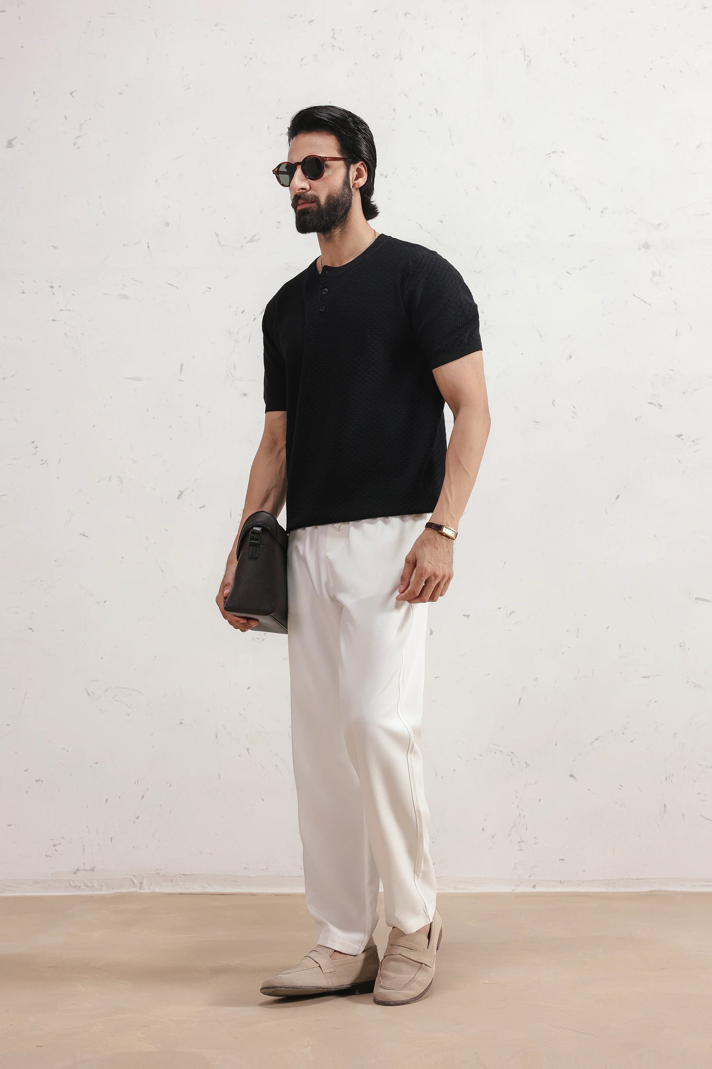 Textured Henley