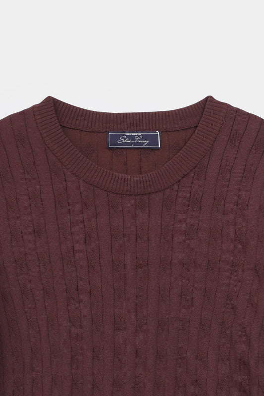 Cable Knit T-Shirt