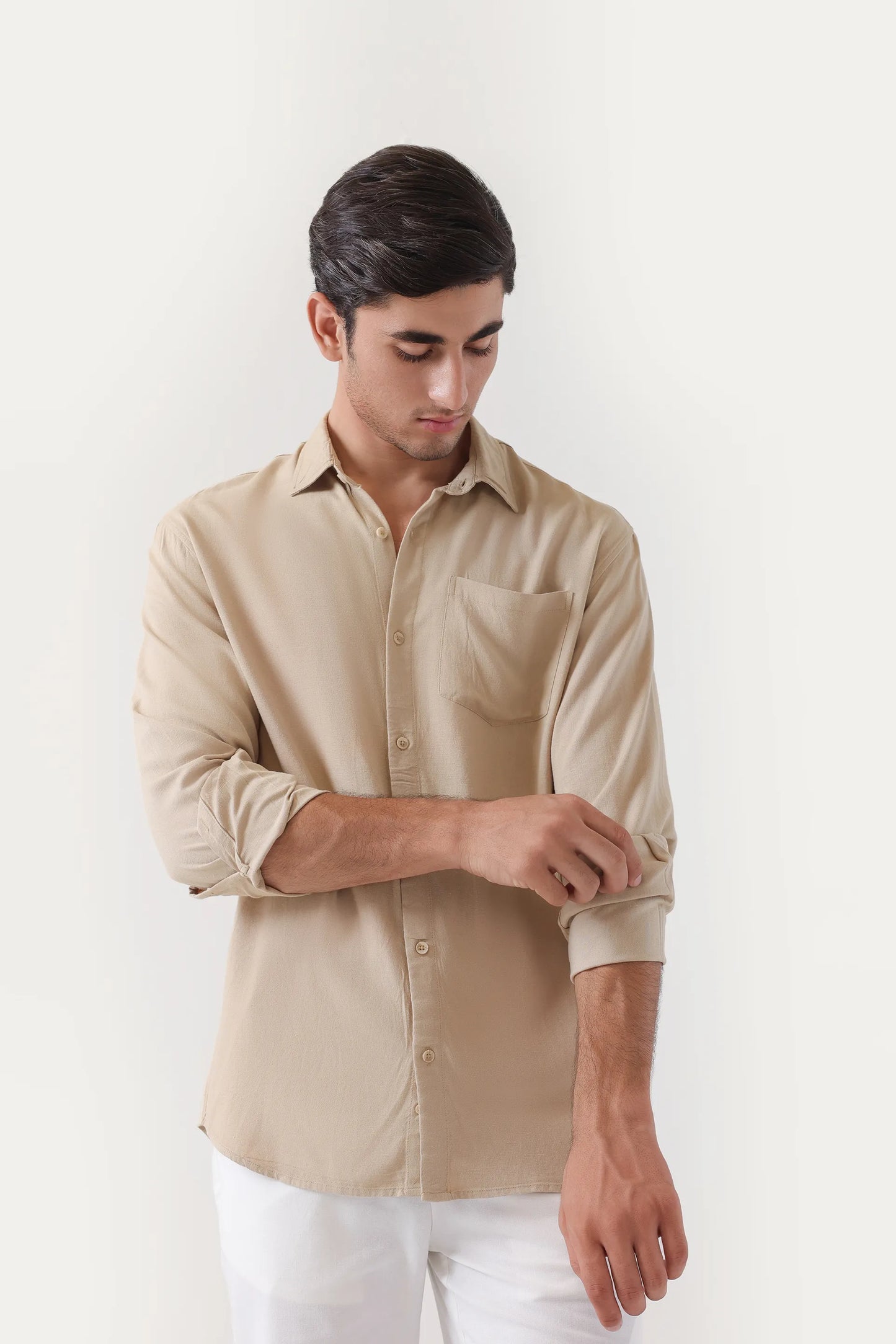Tailored Fit Linen Shirt