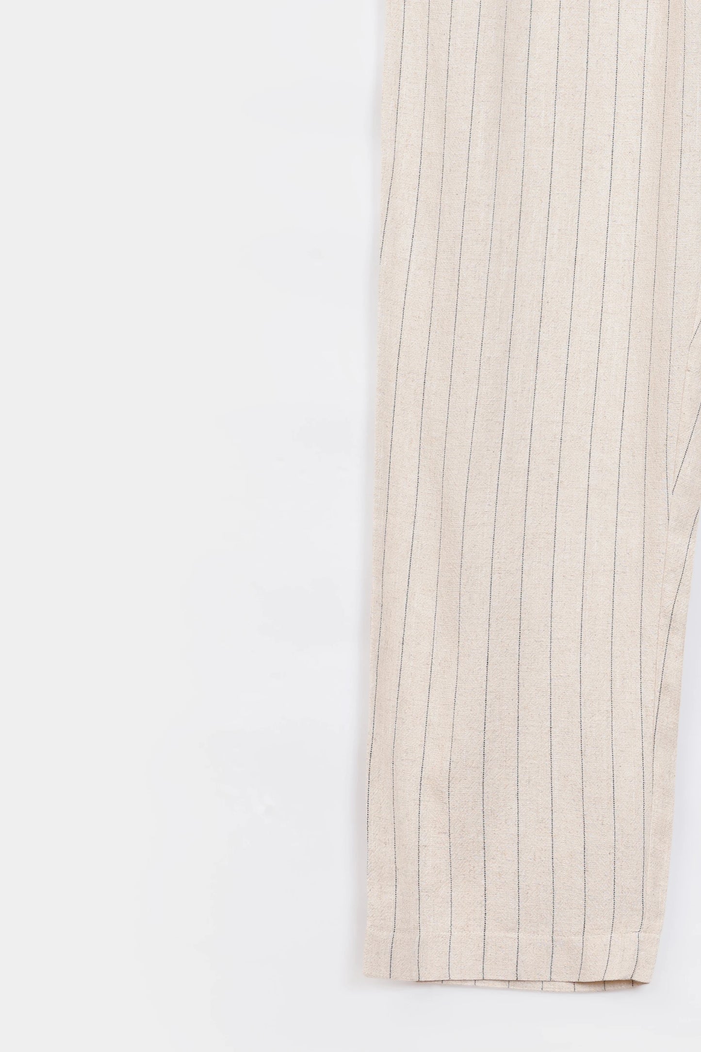 Pinstripe Linen Trousers