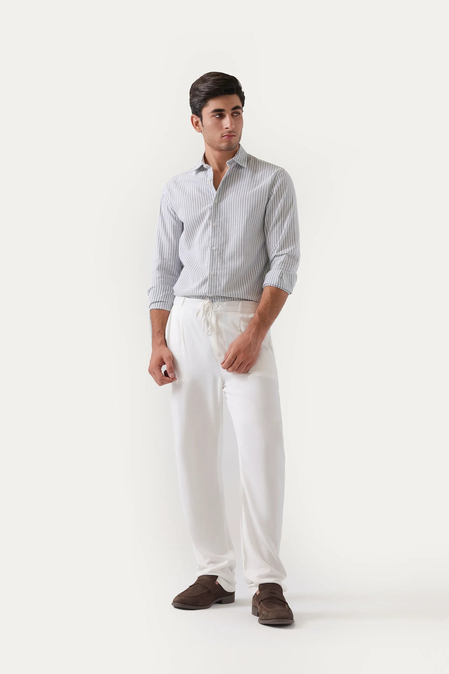 Relaxed Fit Linen Trousers