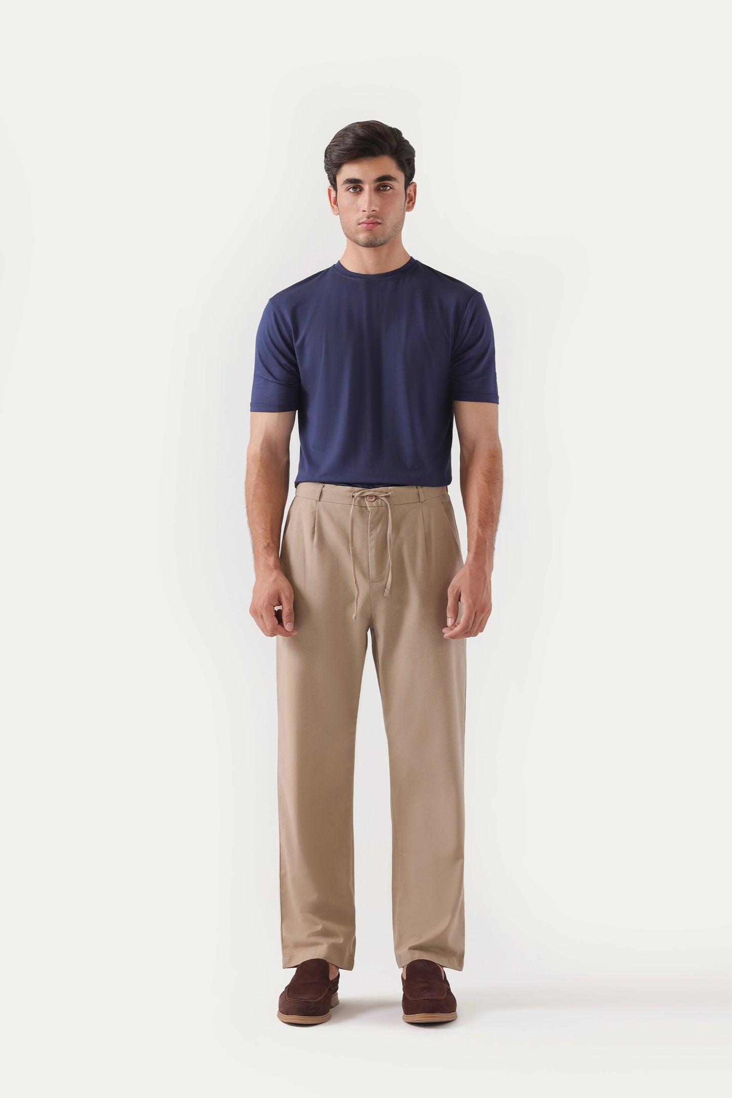Relaxed Fit Linen Trousers