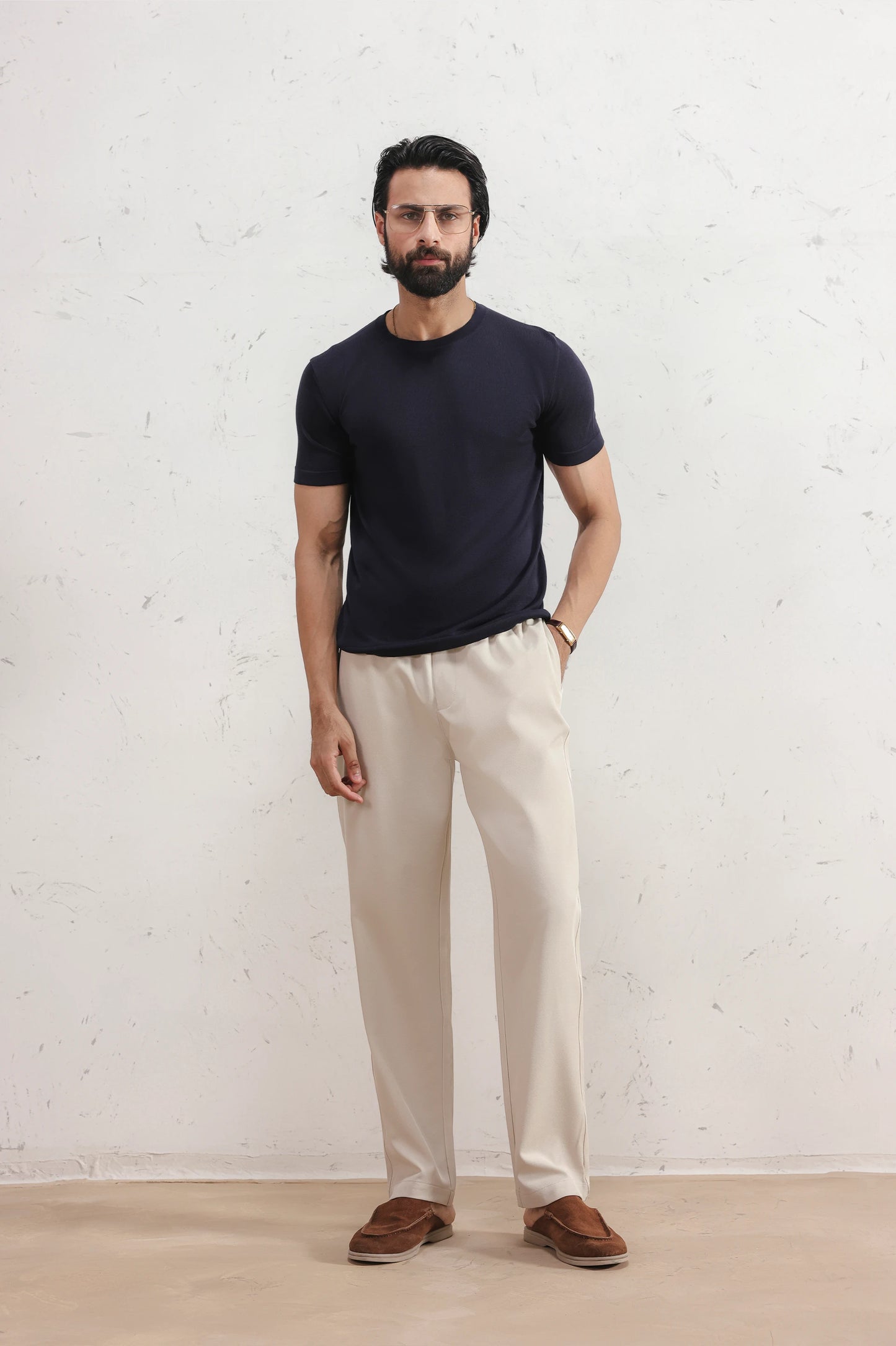 Lyocell Knit T-Shirt