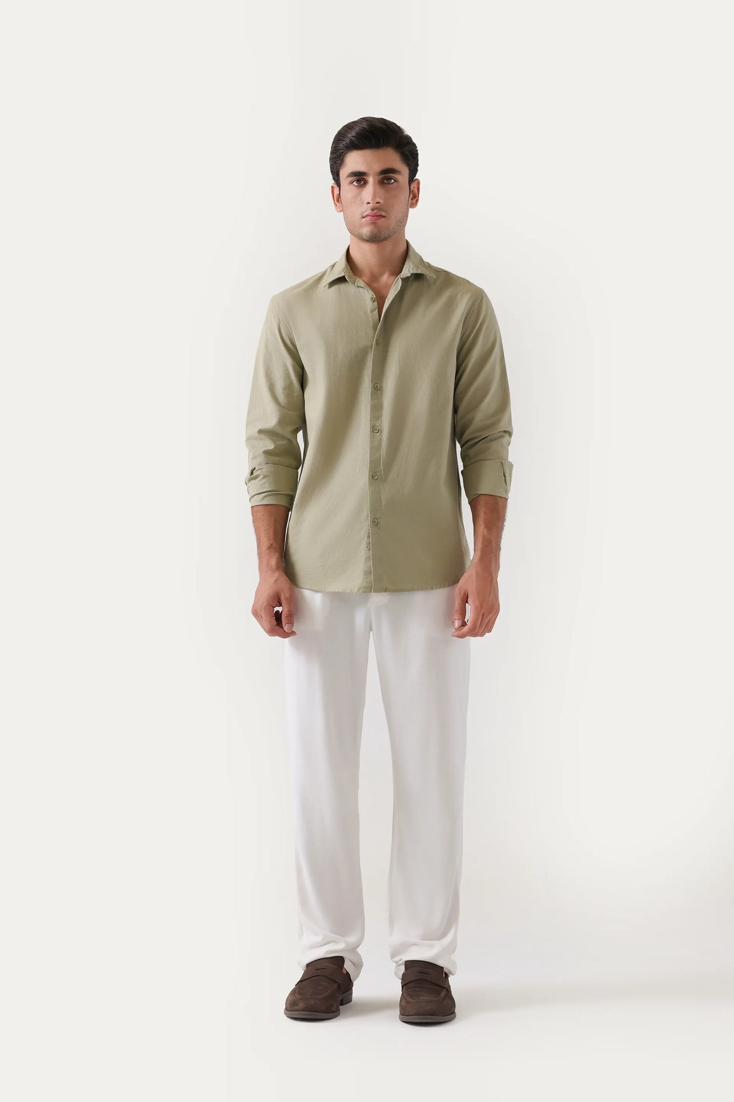 Tailored Fit Linen Shirt