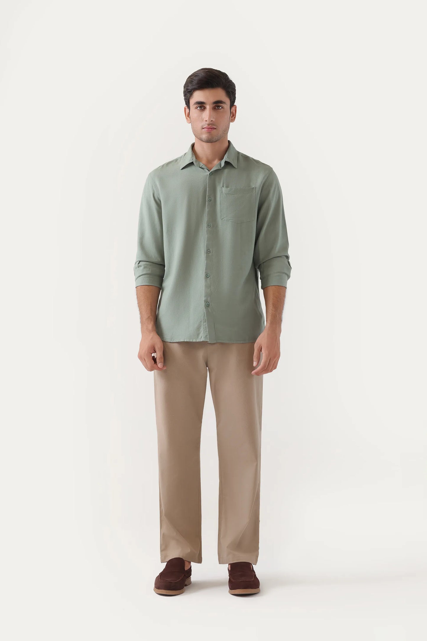 Tailored Fit Linen Shirt