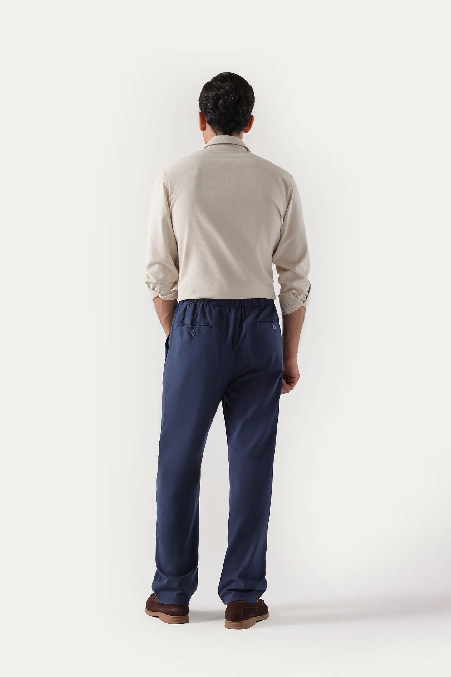 Relaxed Fit Linen Trousers