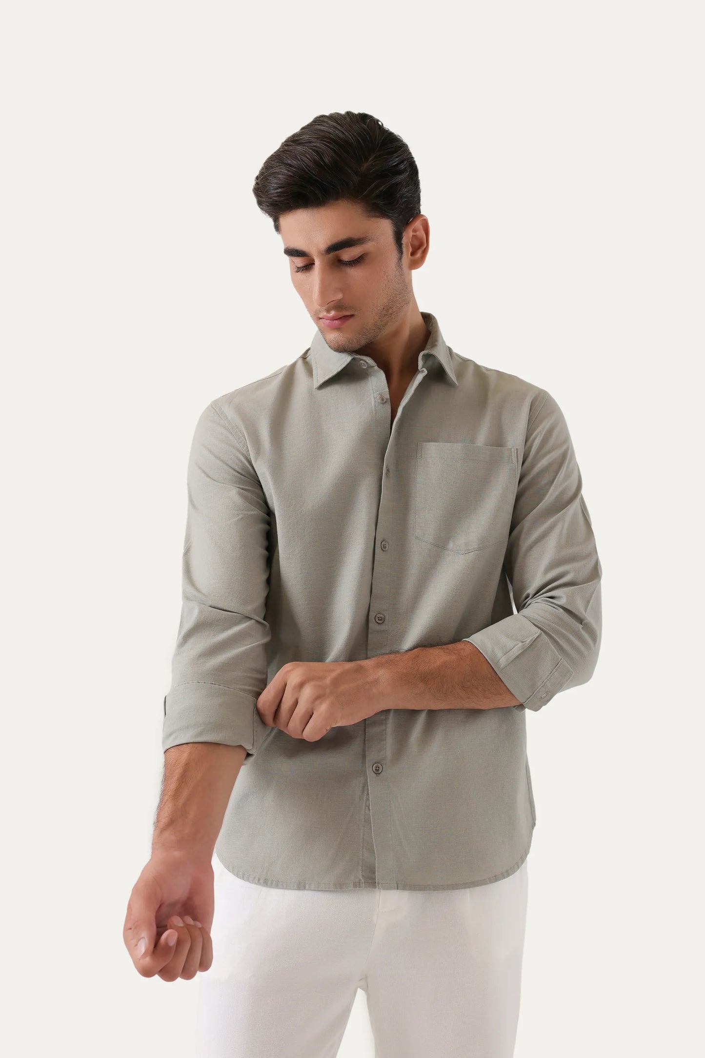 Tailored Fit Linen Shirt