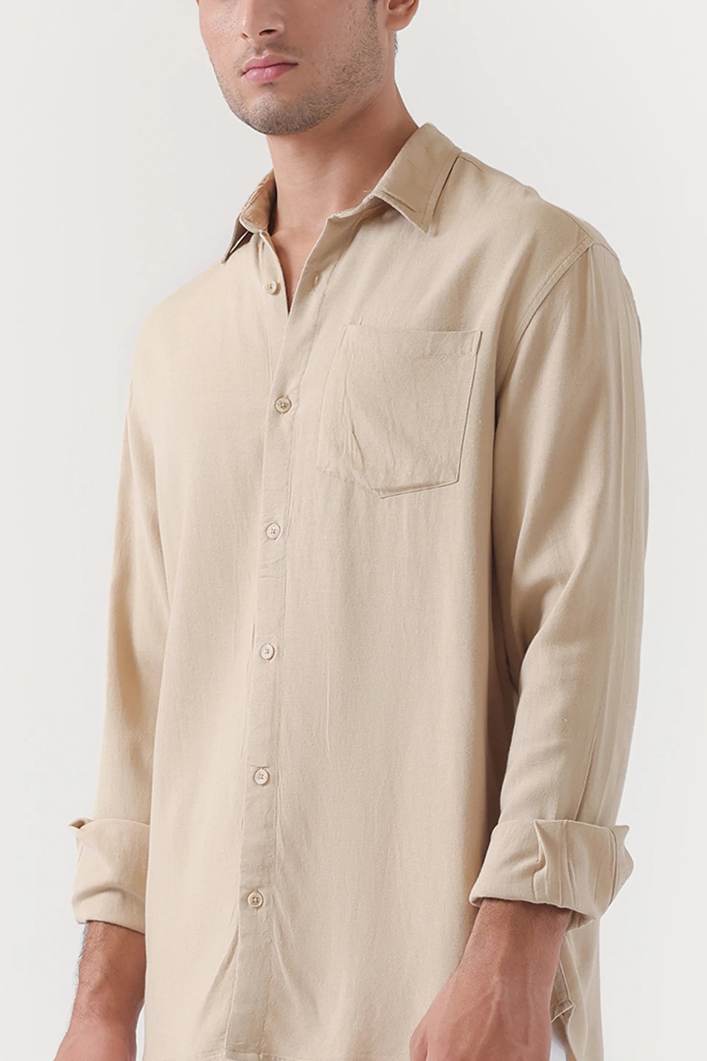Tailored Fit Linen Shirt