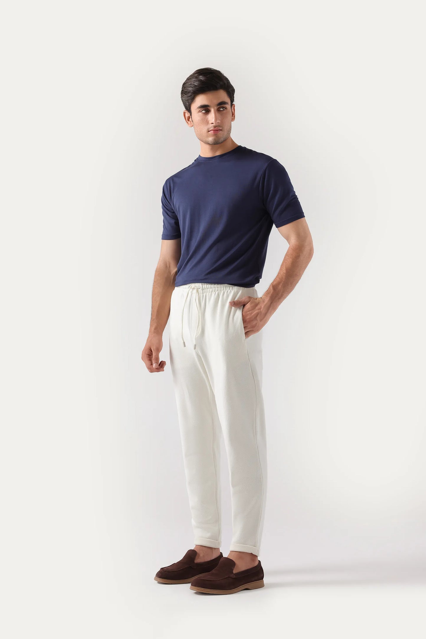 Pique Knit Trousers