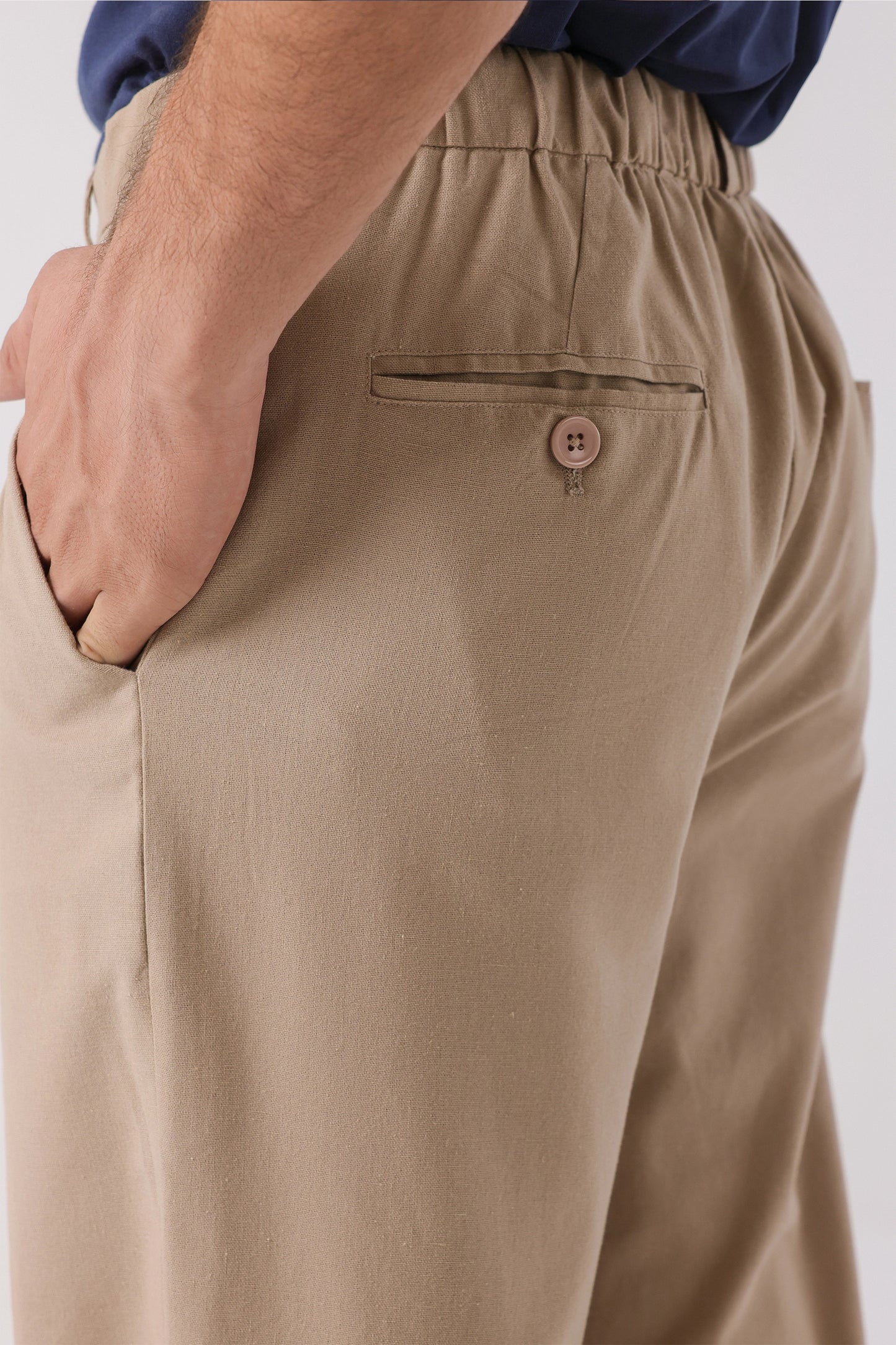 Relaxed Fit Linen Trousers