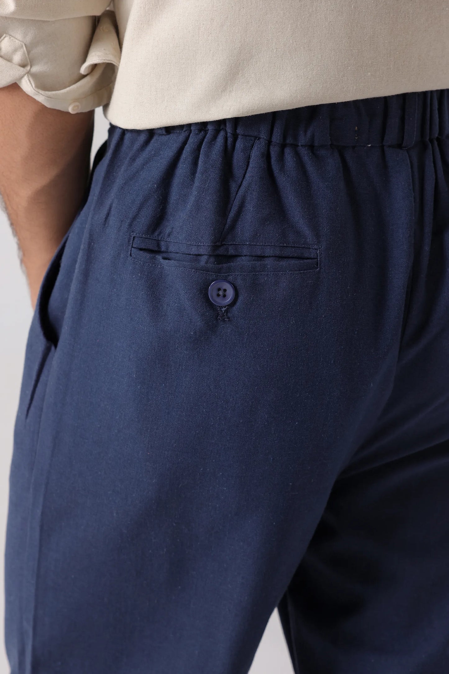 Relaxed Fit Linen Trousers