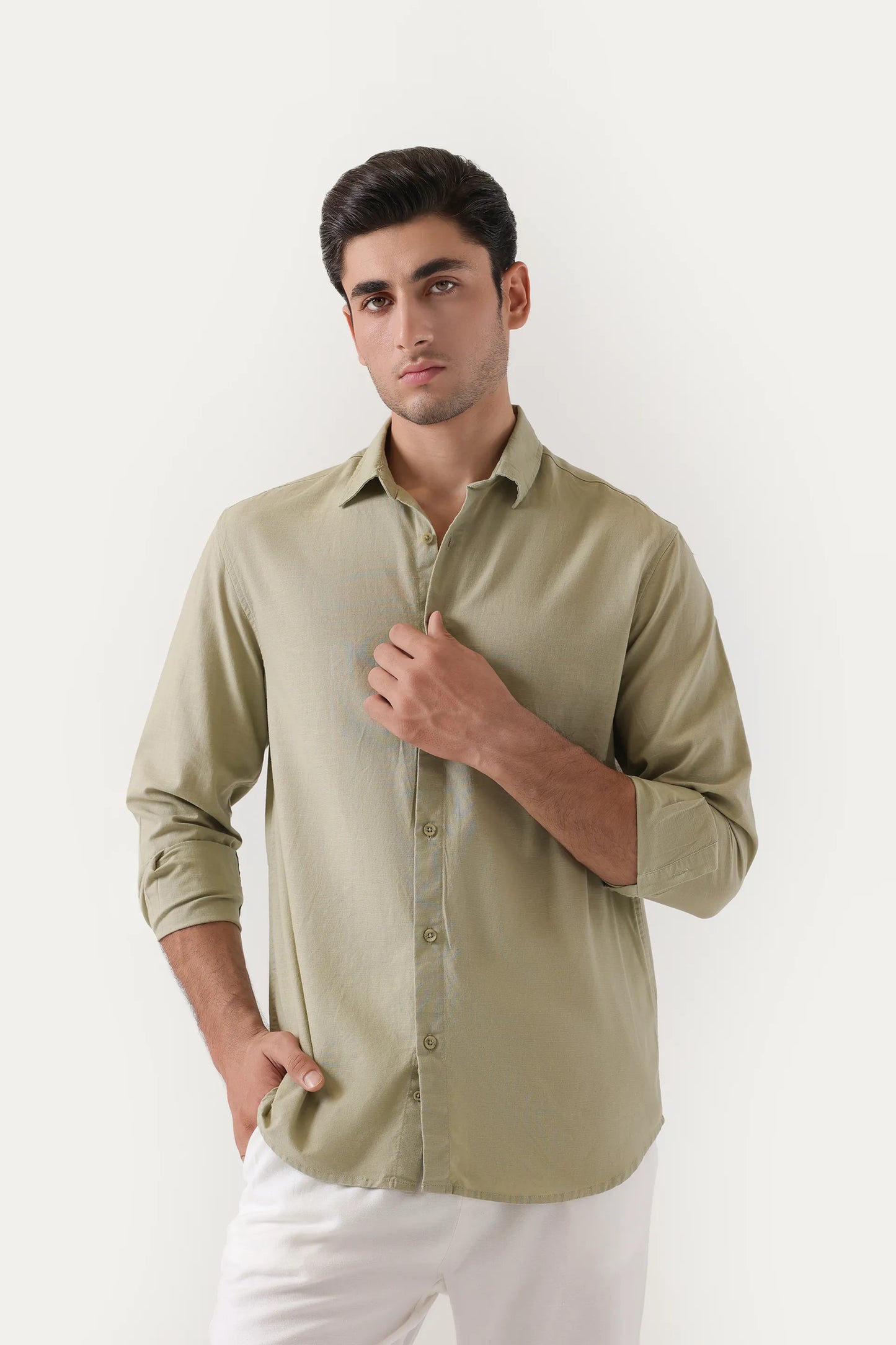 Tailored Fit Linen Shirt