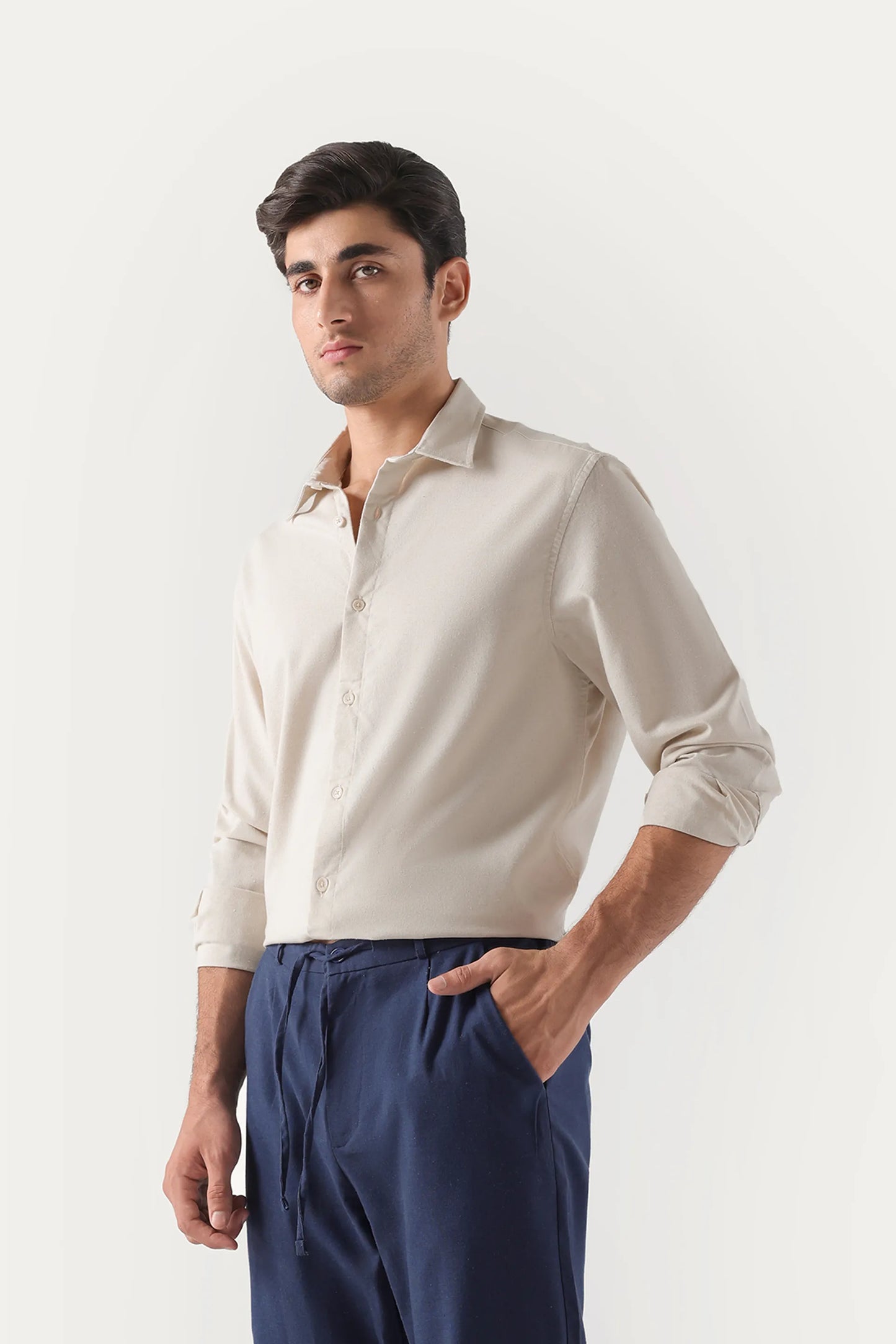 Tailored Fit Linen Shirt