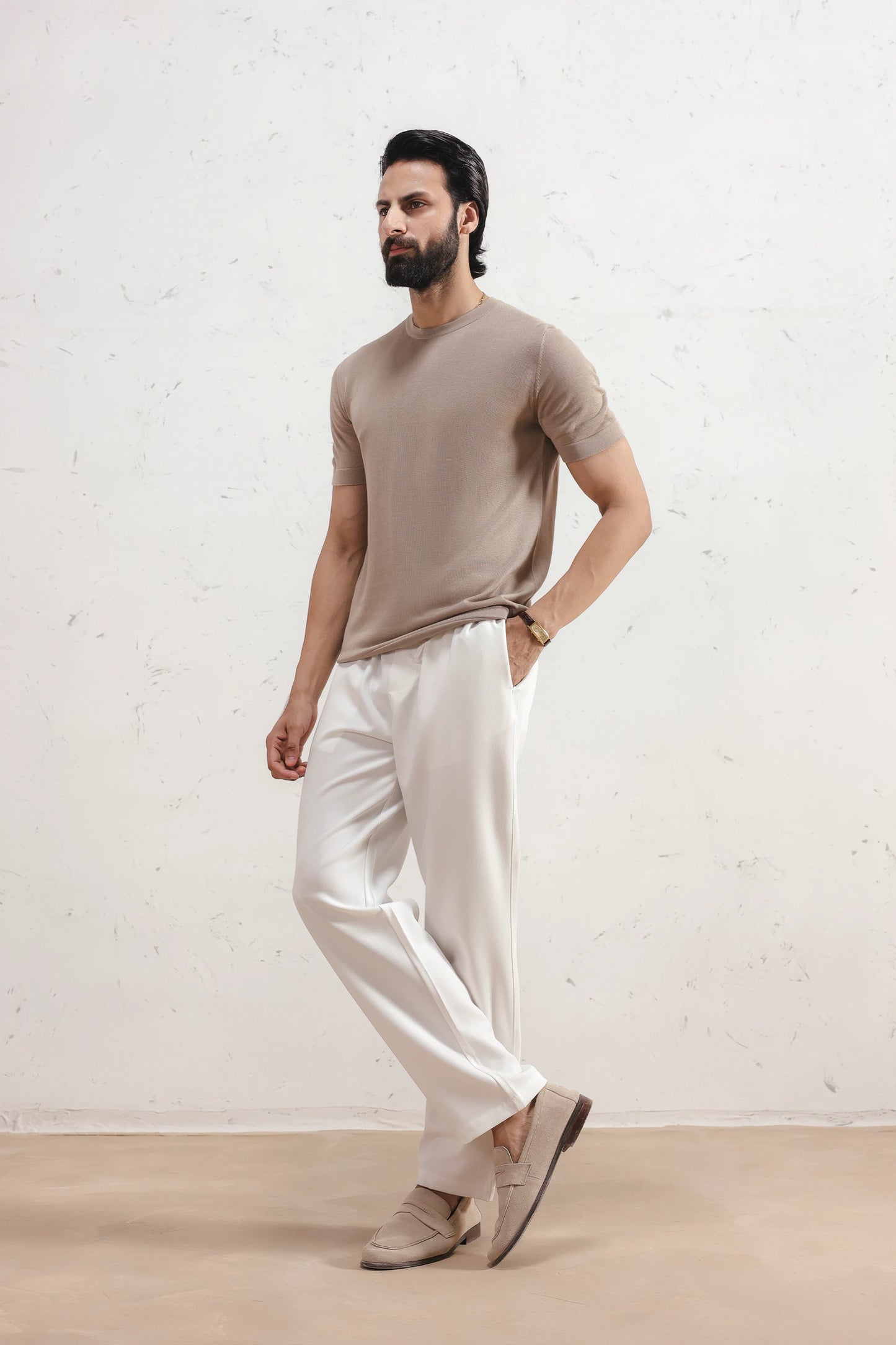Lyocell Knit T-Shirt