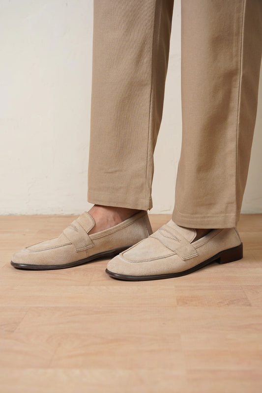 Suede Penny Loafers