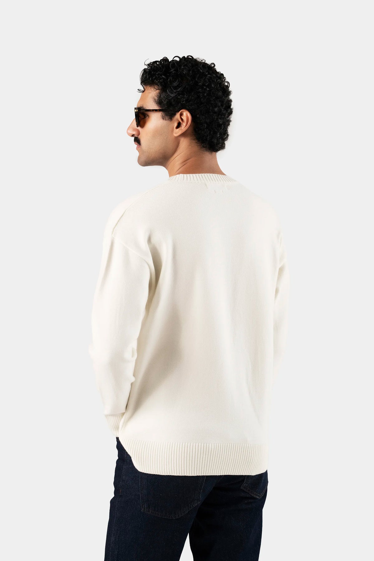 Creamy Spun Knit Sweater