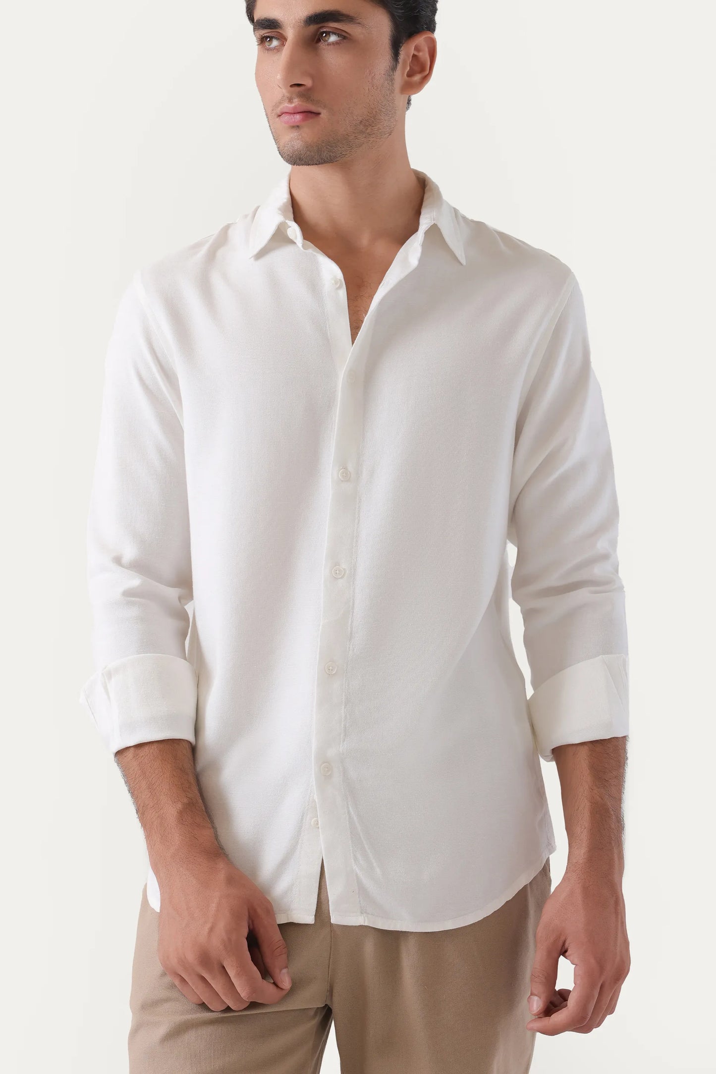 Tailored Fit Linen Shirt