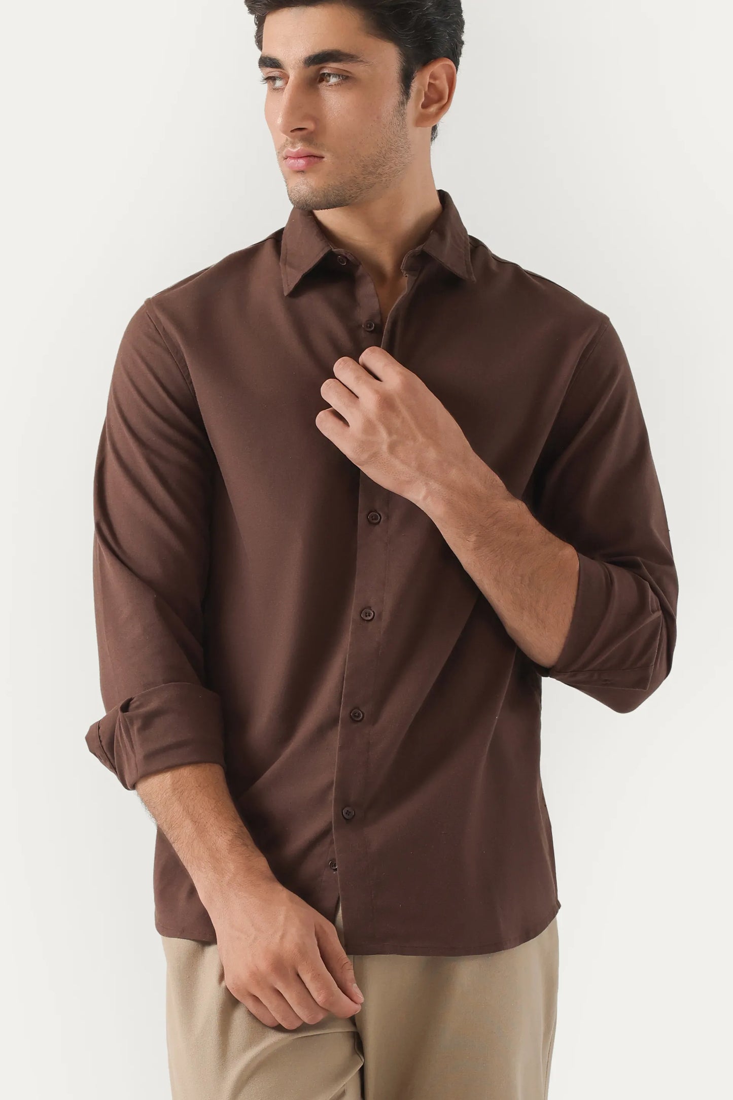 Tailored Fit Linen Shirt