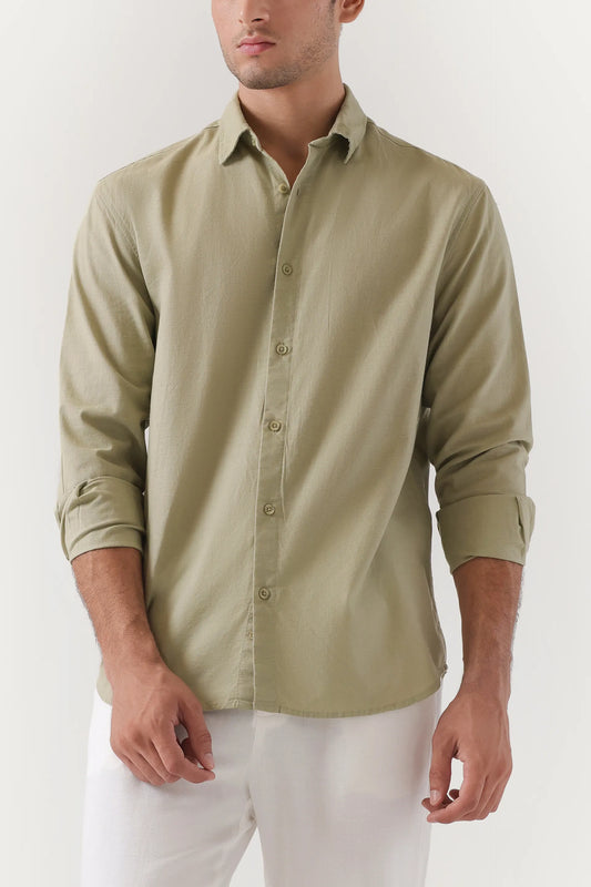 Tailored Fit Linen Shirt