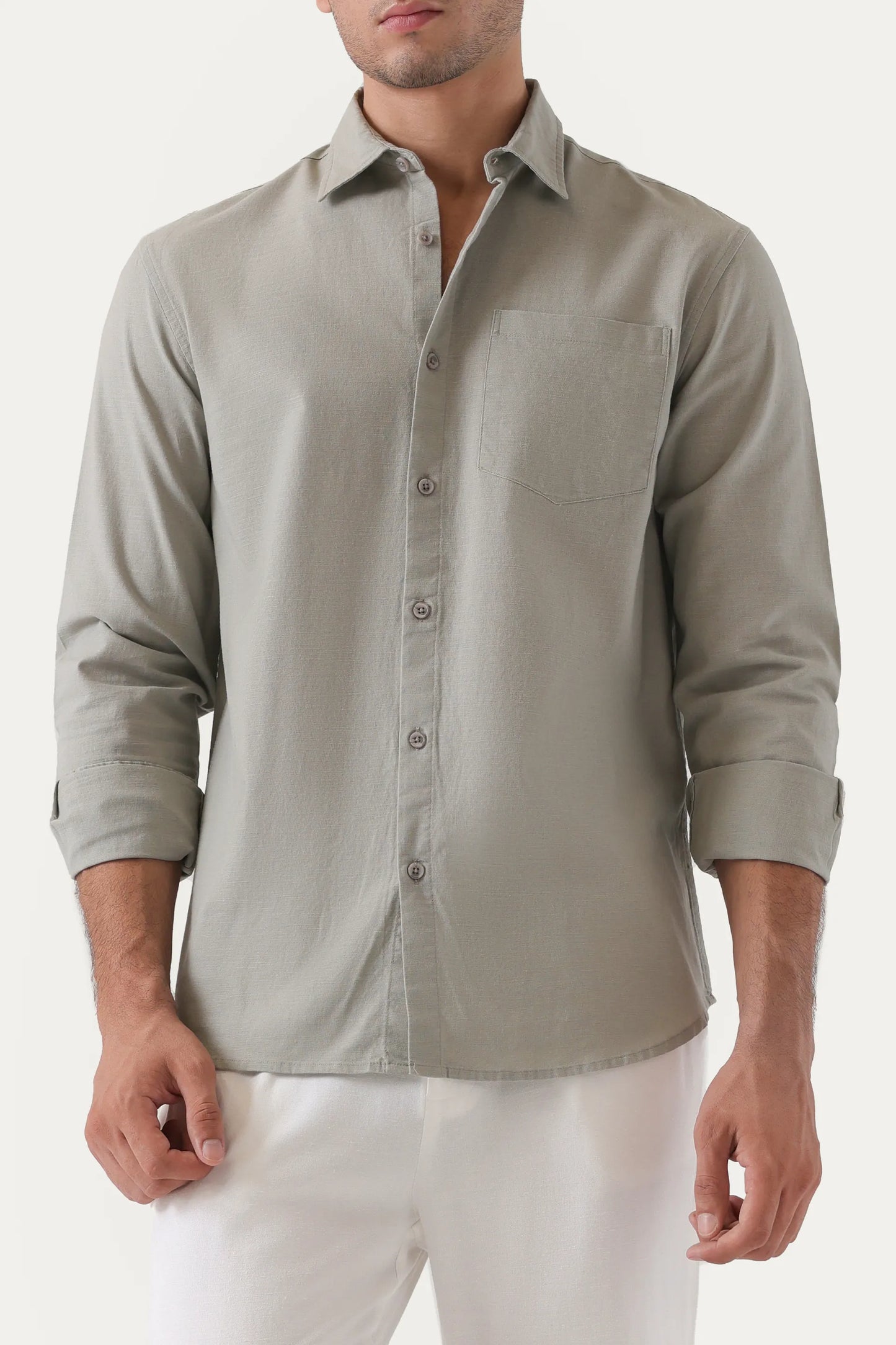 Tailored Fit Linen Shirt