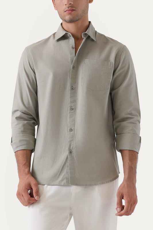 Tailored Fit Linen Shirt