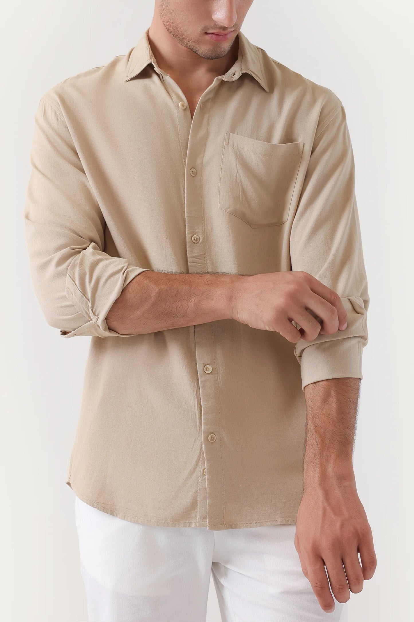 Tailored Fit Linen Shirt