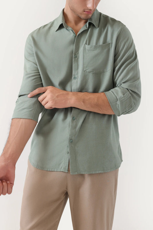 Tailored Fit Linen Shirt