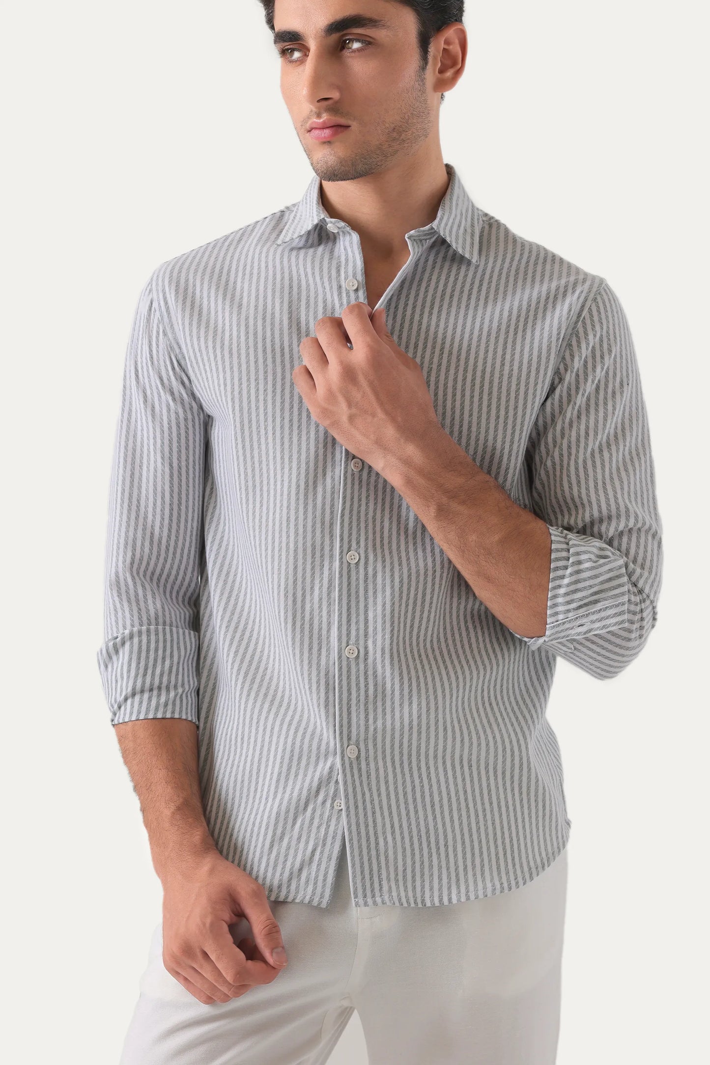 Blue Pinstripe Shirt