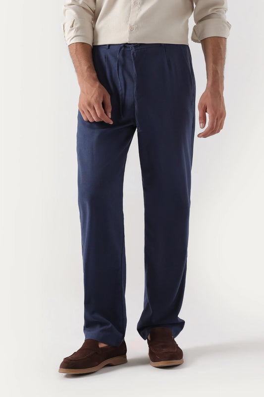 Relaxed Fit Linen Trousers
