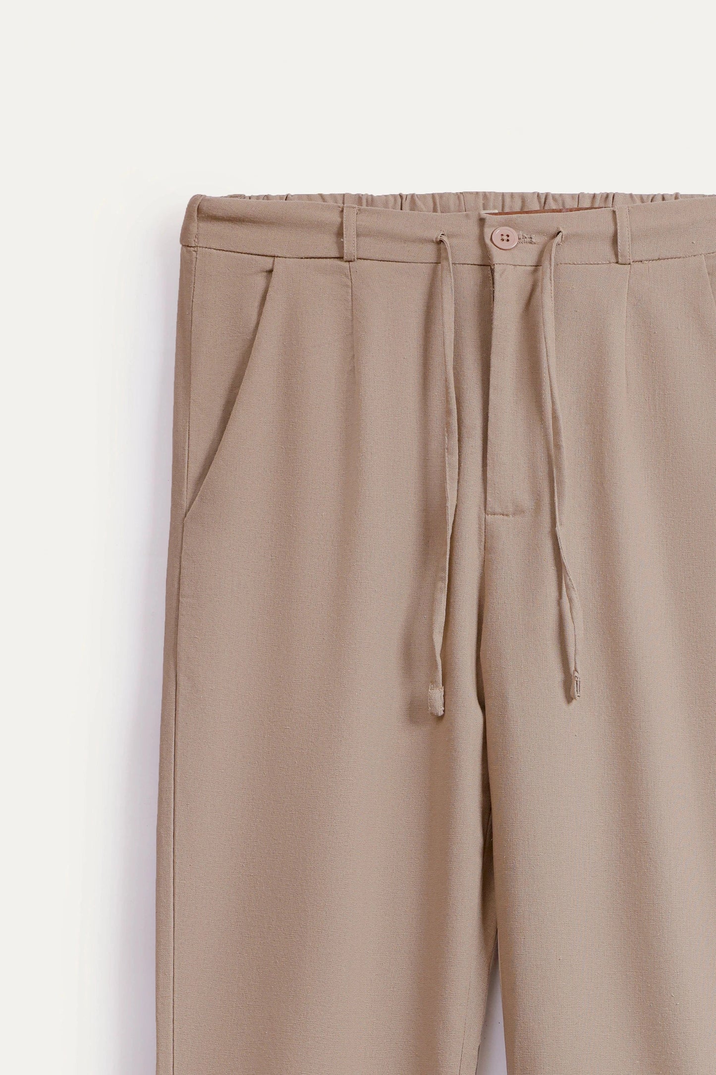 Relaxed Fit Linen Trousers