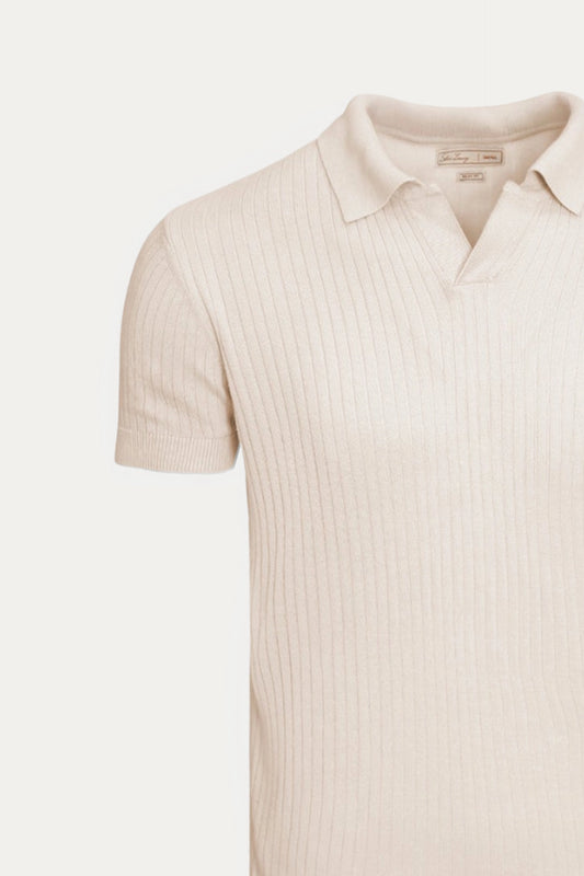 Rib Knit Polo