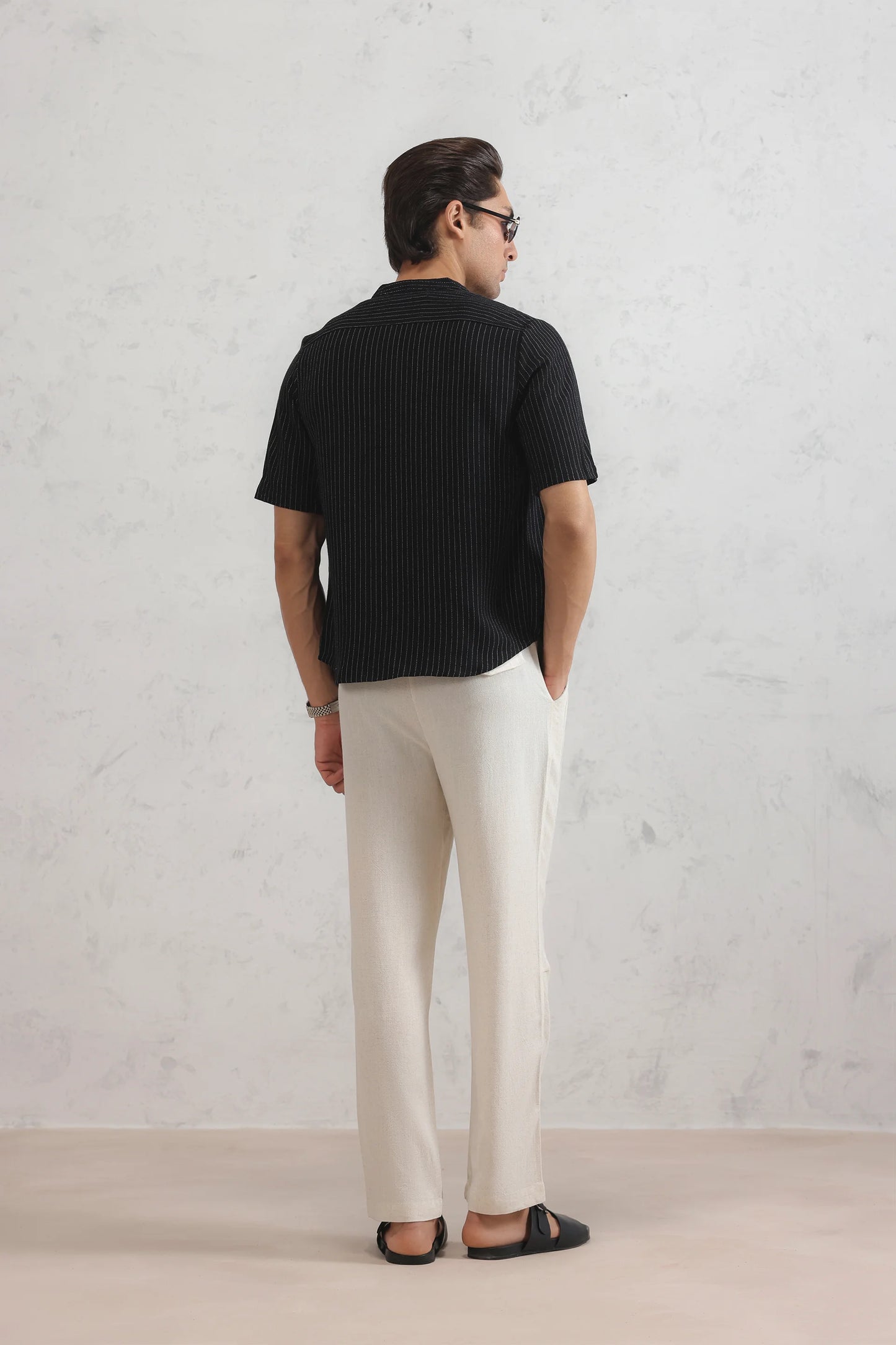 Noir Pinstripe Shirt