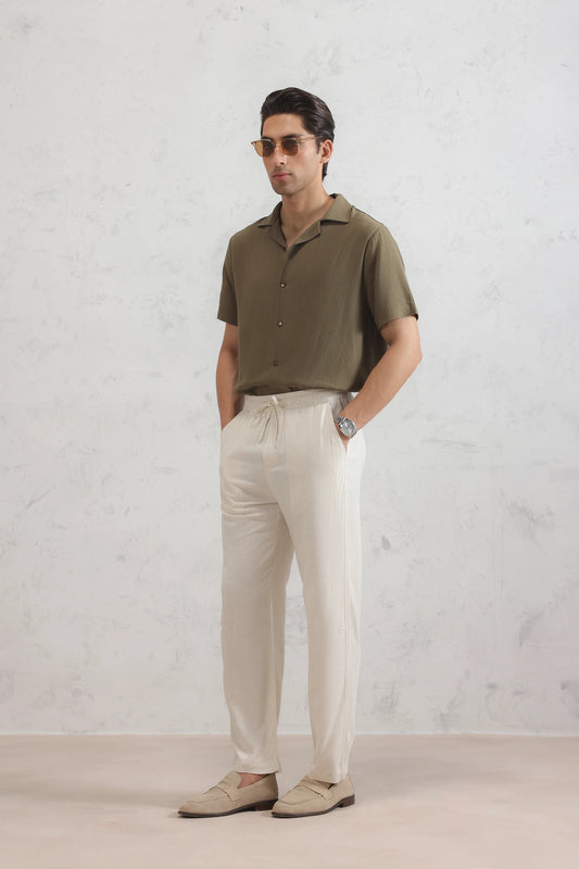 Straight Linen Trousers