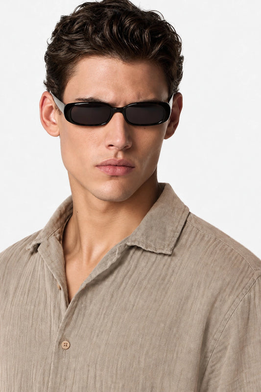 Resort Collar Muslin Shirt